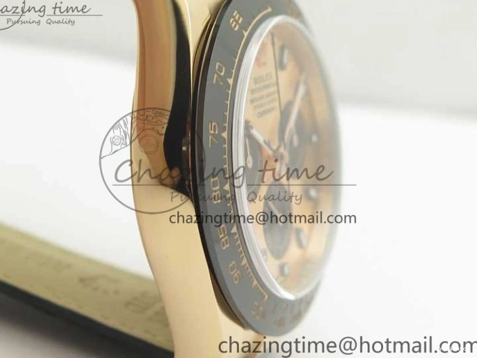 Leather 1:1 Gold Noob Rose Daytona RG Dial Edition SA4130 Best Strap On 116515 0416